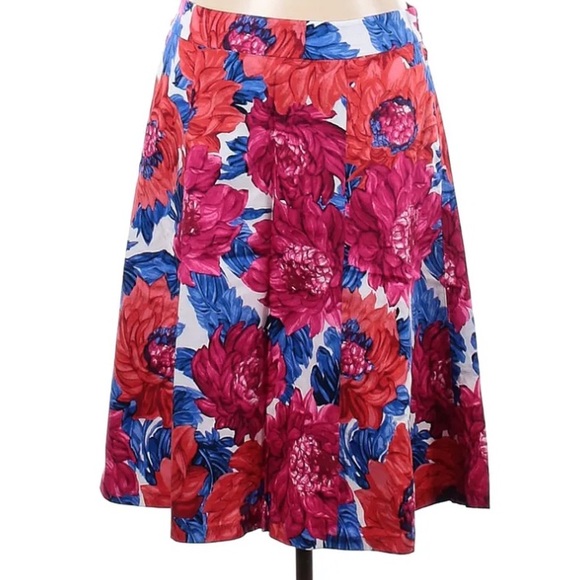 Talbots floral spring A line skirt size 12 - Picture 1 of 3